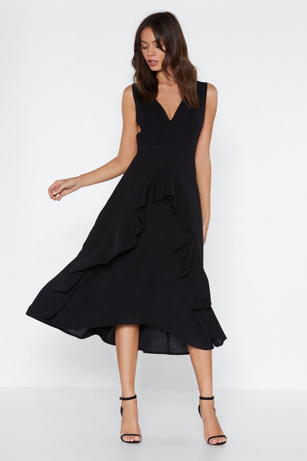 All Ruffled Up Midi Dress image number 1