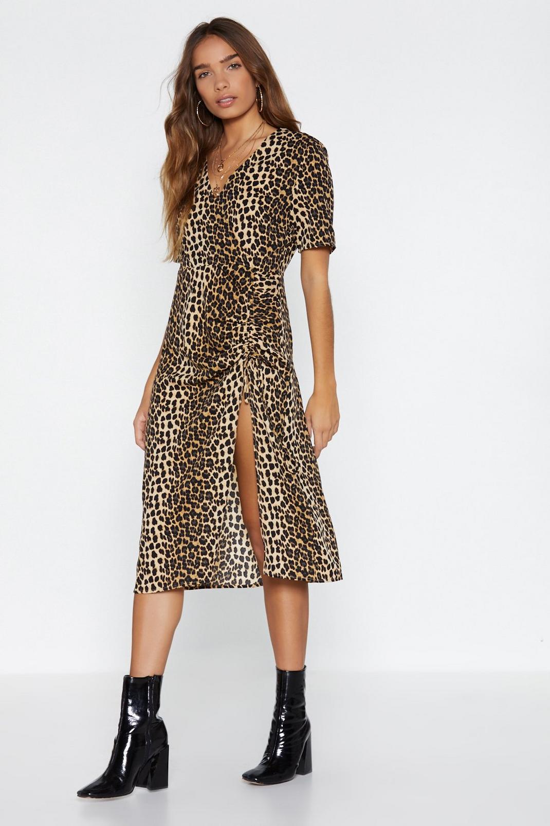 Going on a Fierce Date Leopard Dress image number 1