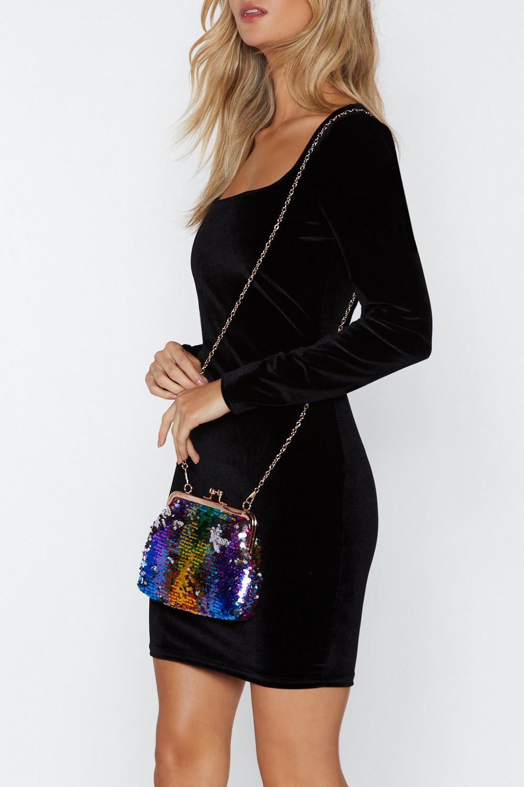 WANT Life of the Party Sequin Crossbody Bag image number 1