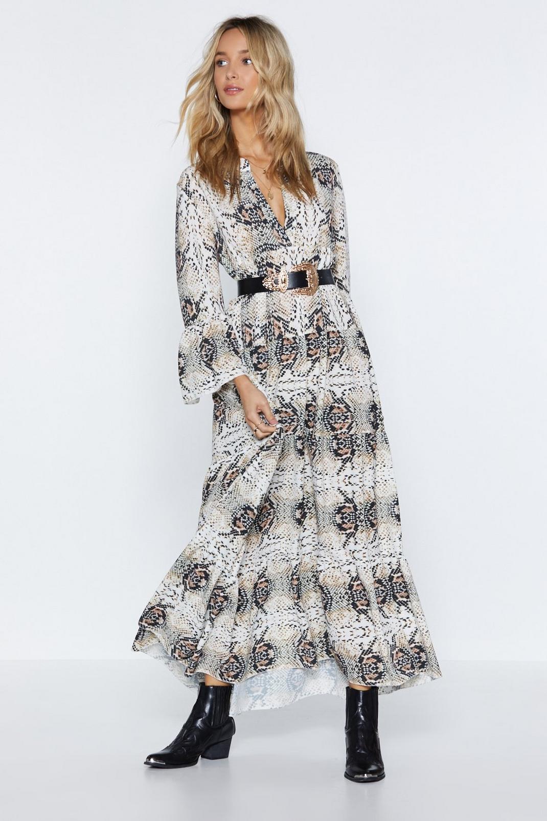 In a Certain Snake of Mind Maxi Dress image number 1