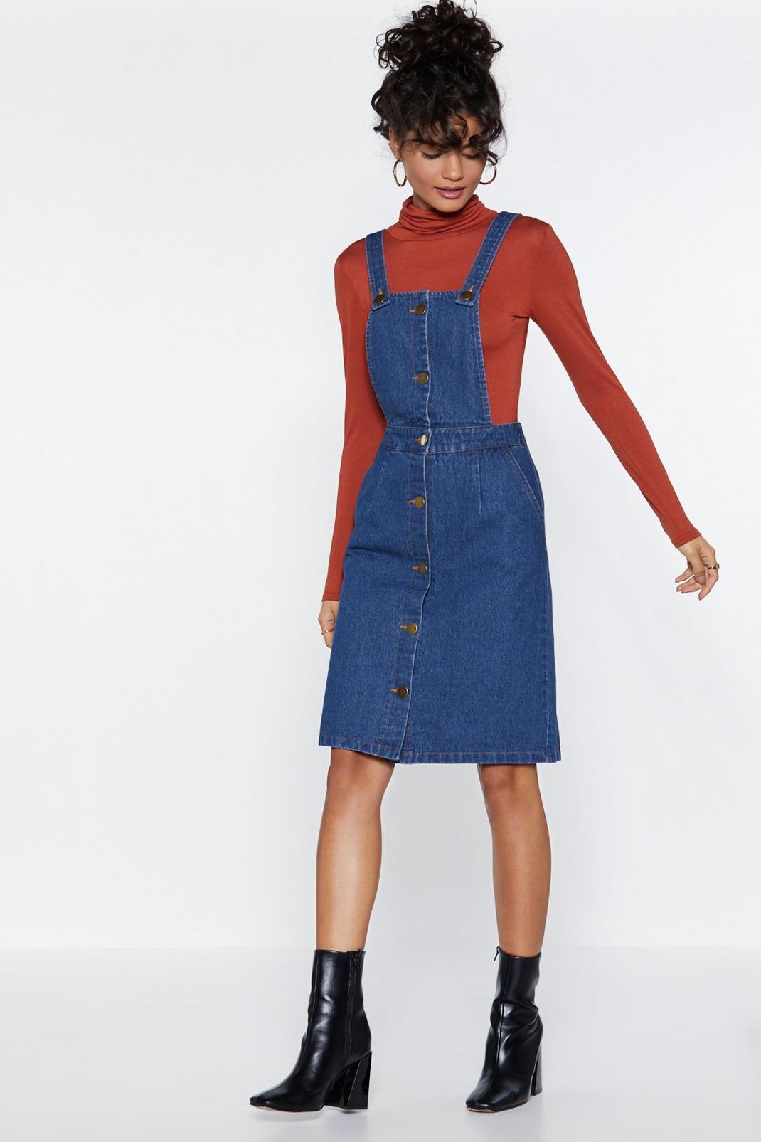 Overall and Out Denim Dress image number 1
