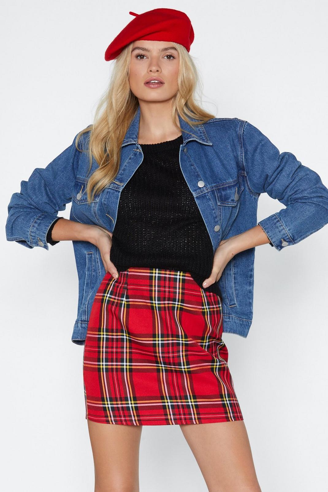 Cut a Check Plaid Mini Skirt | Nasty Gal