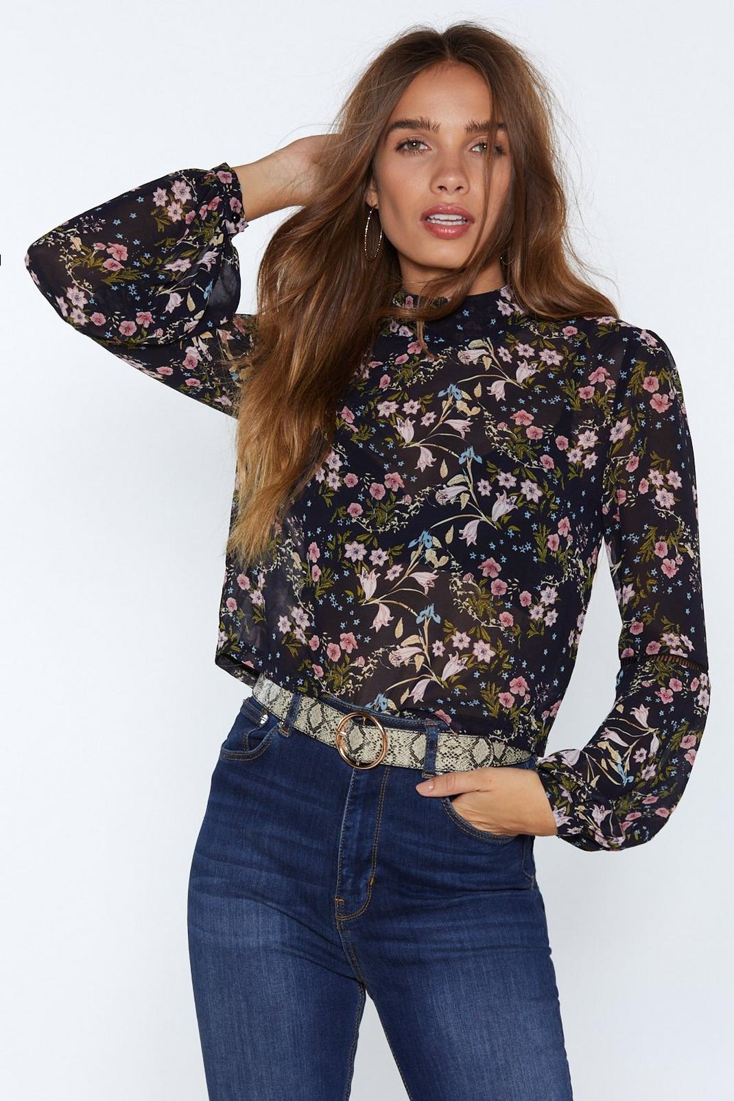 Second Nature Floral Blouse image number 1