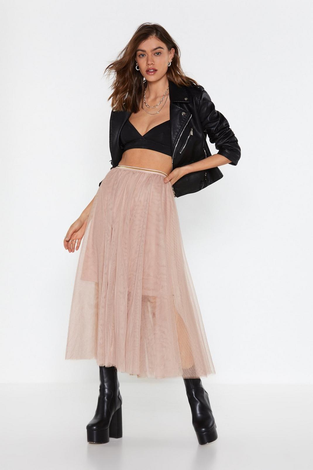 Tulle Good Midi Skirt image number 1