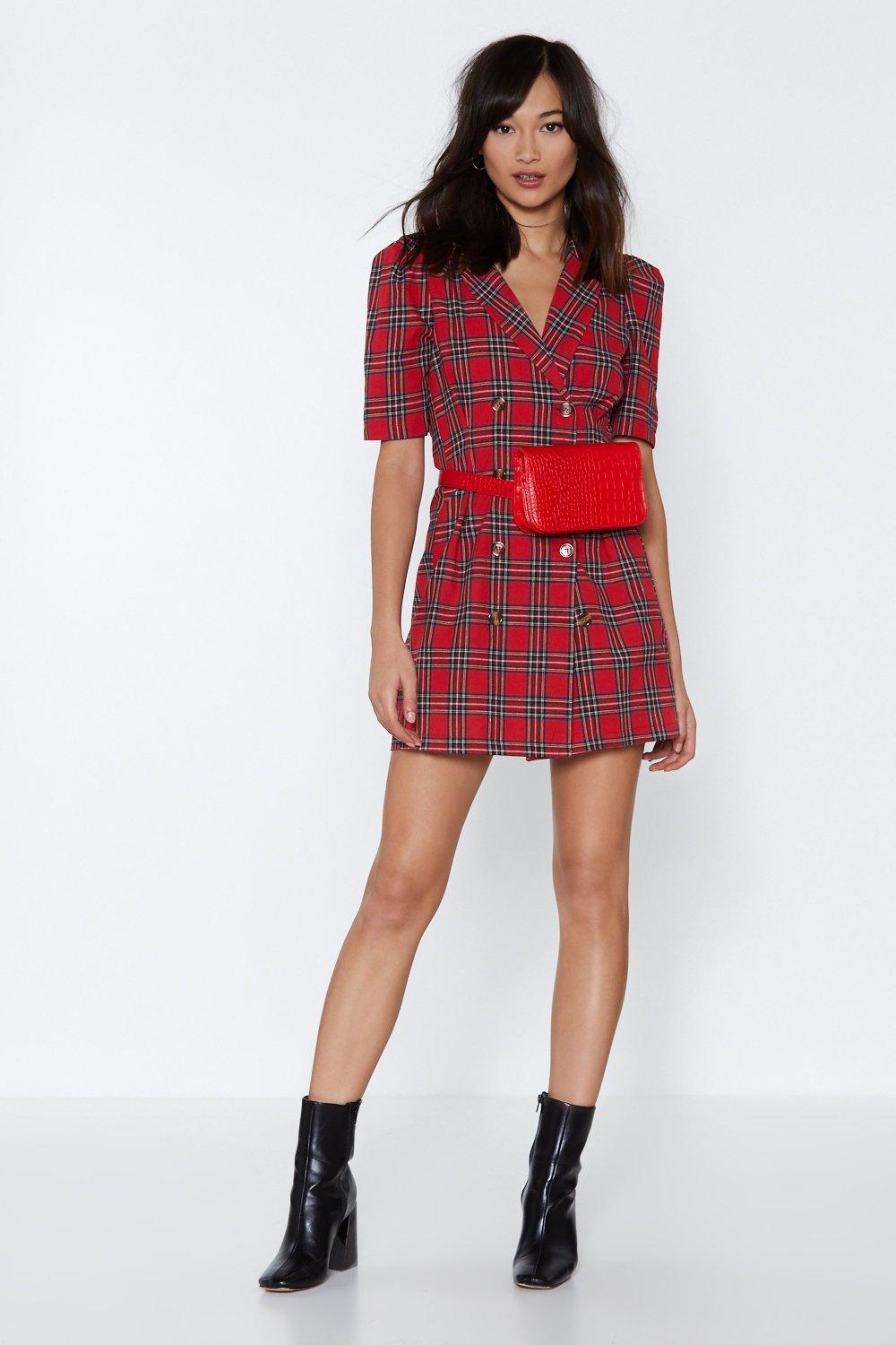 red tartan dress next