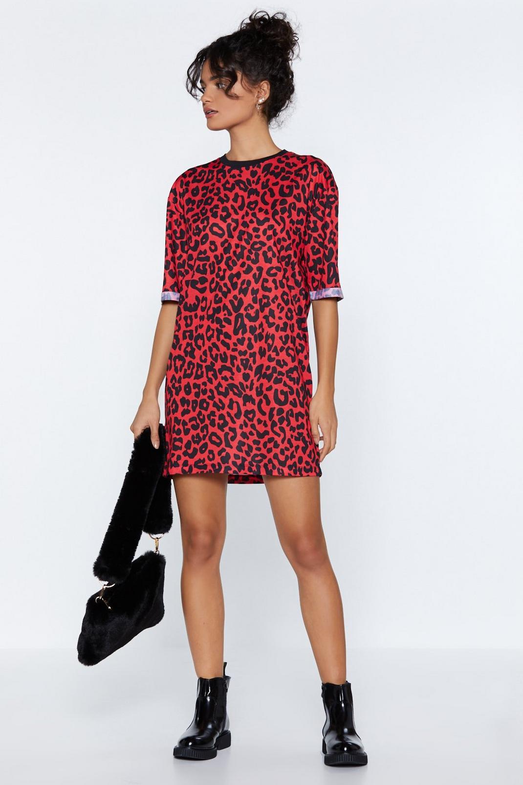 I'm Coming Meow-t Leopard Dress image number 1