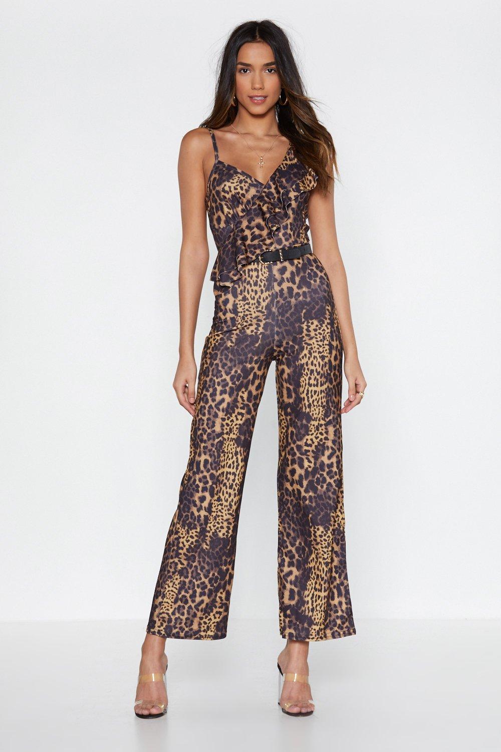 leopard print relaxed jumpsuit