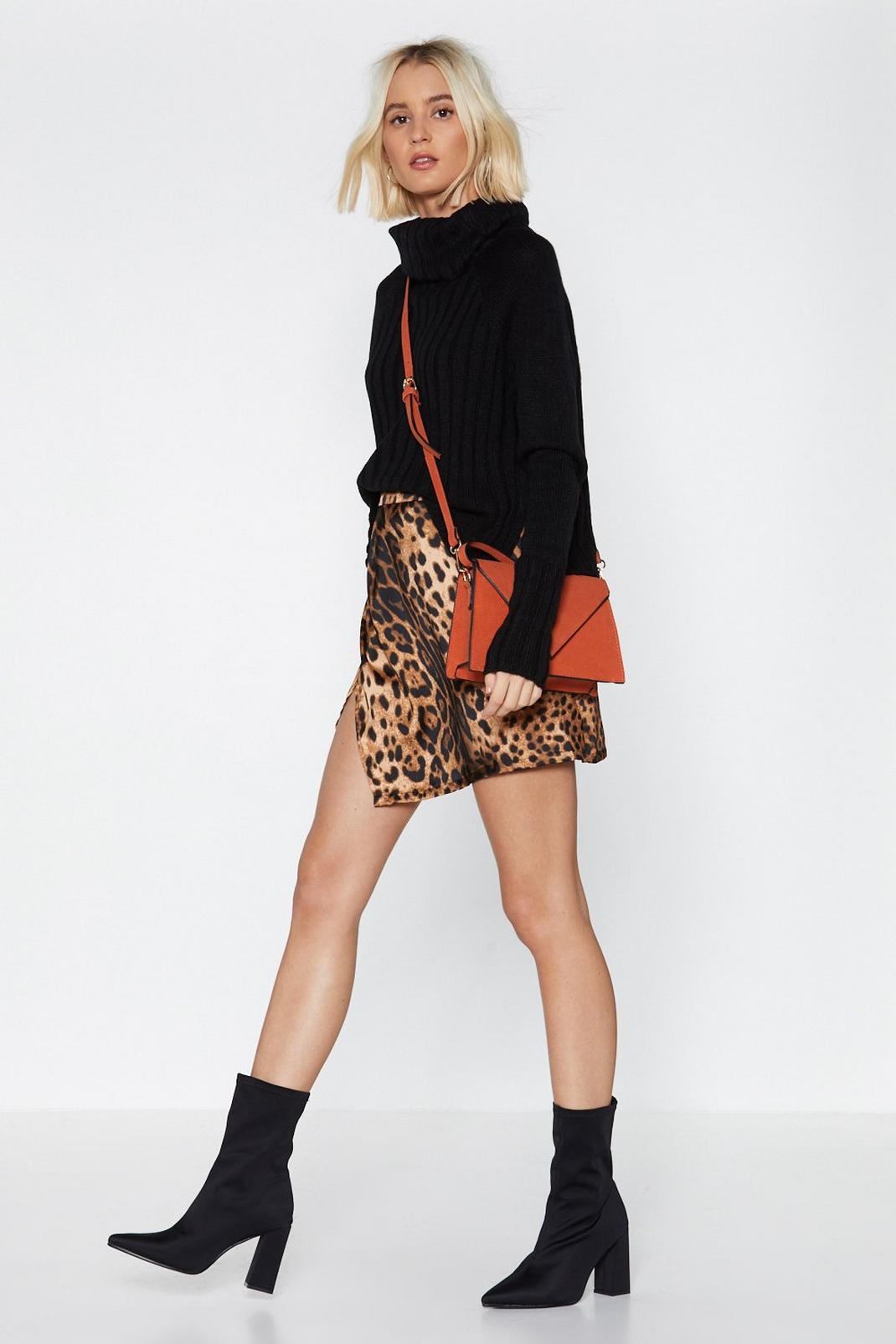 Nine Lives Leopard Wrap Skirt image number 1