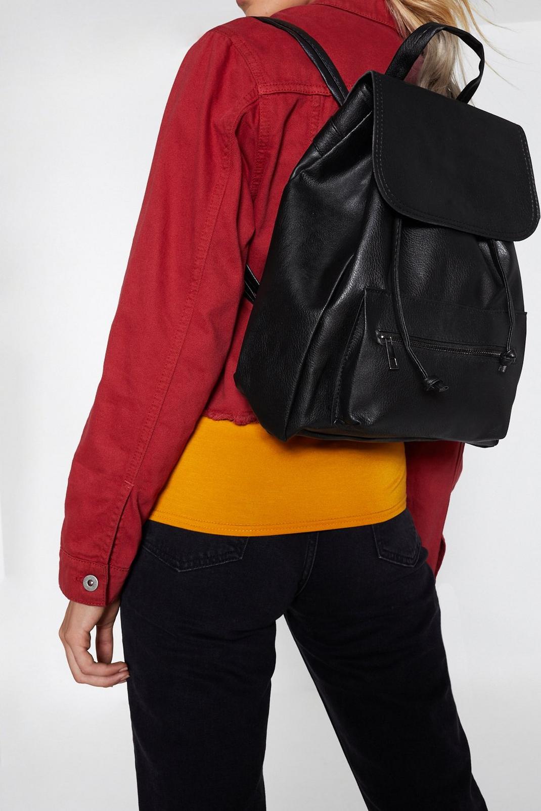 WANT Stay Back Faux Leather Backpack image number 1