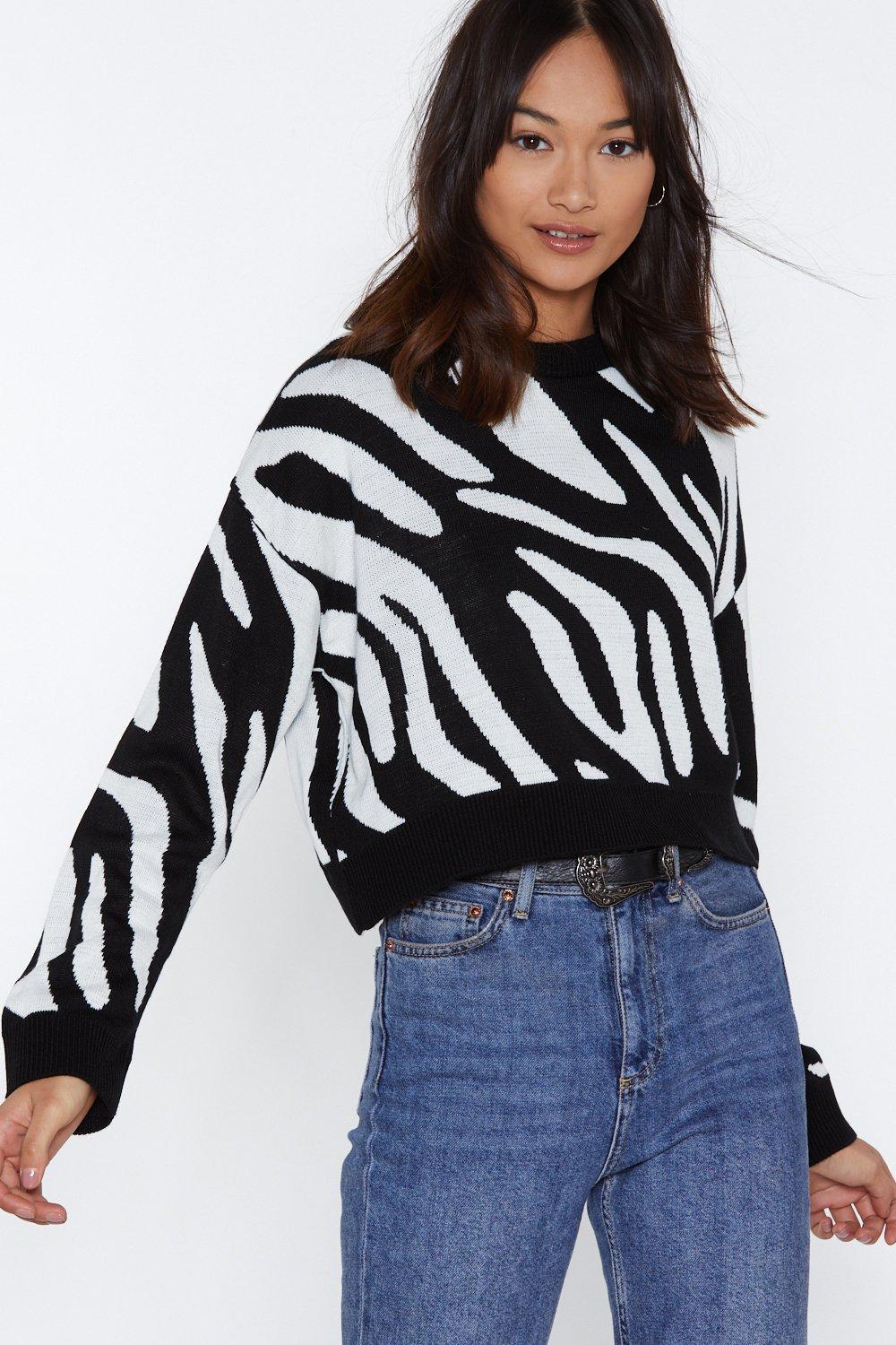 zebra sweater