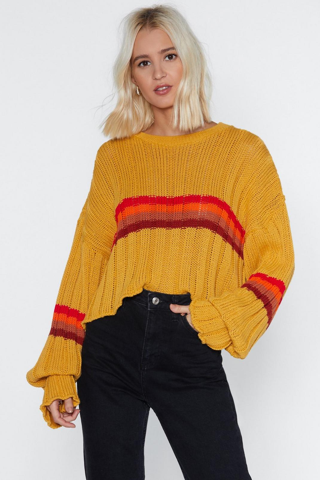 Be Sweater Behaved Striped Sweater image number 1