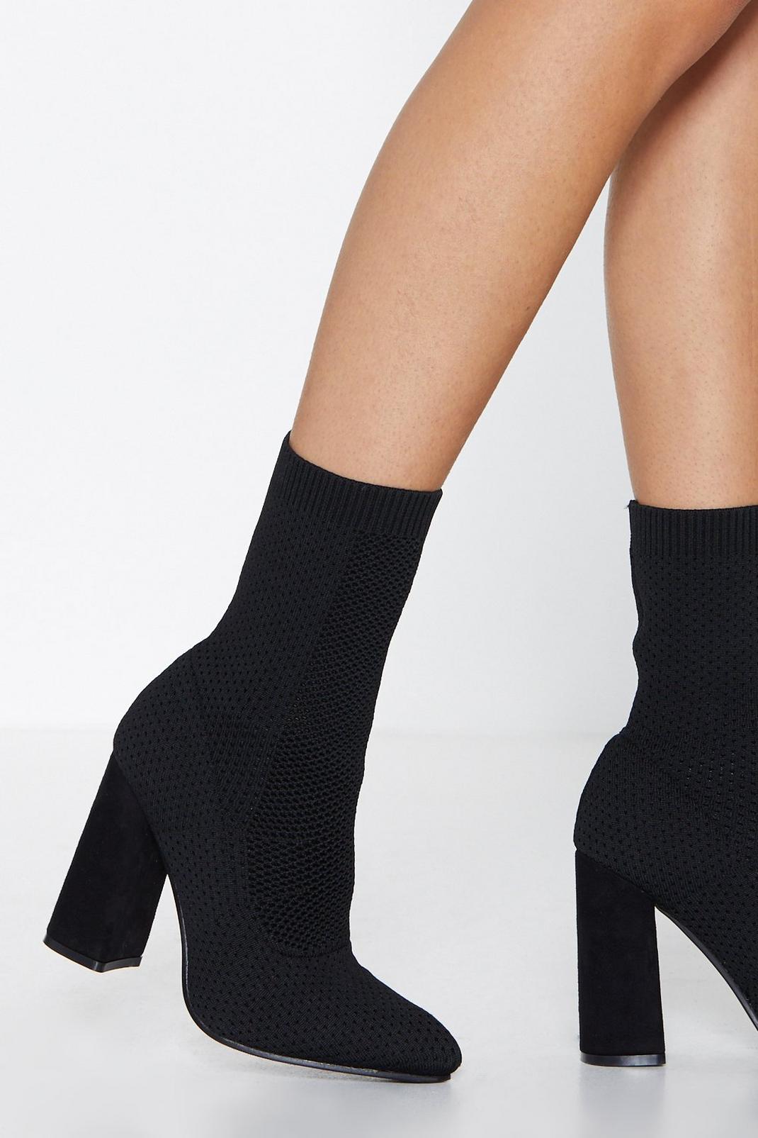 Calf High Heeled Sock Boots | Nasty Gal