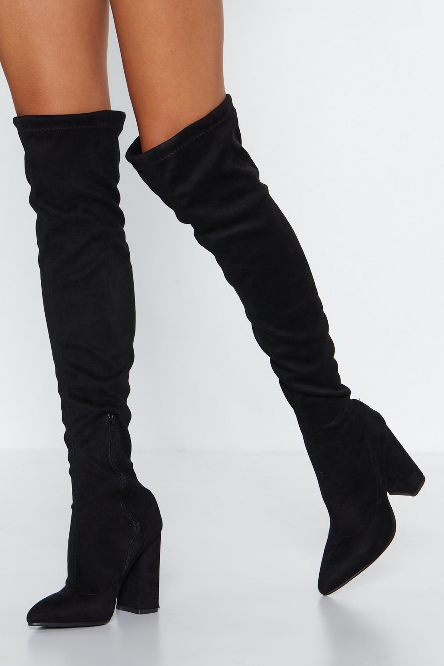 Raise the Stakes Thigh-High Boot | Nasty Gal