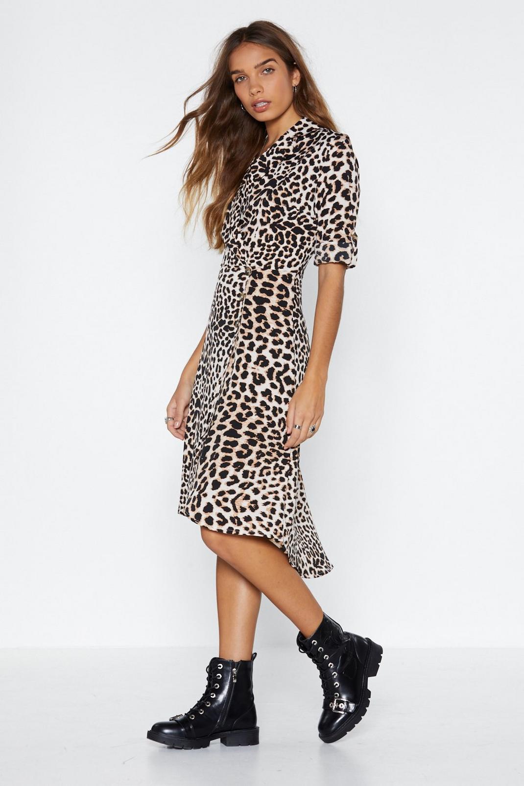 You Go Grr-l Leopard Dress image number 1