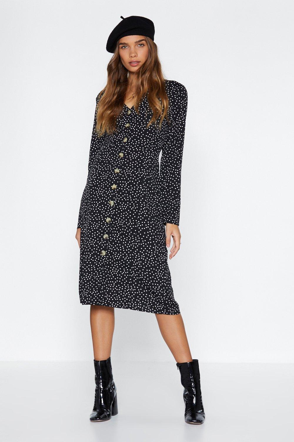 parisian polka dot dress