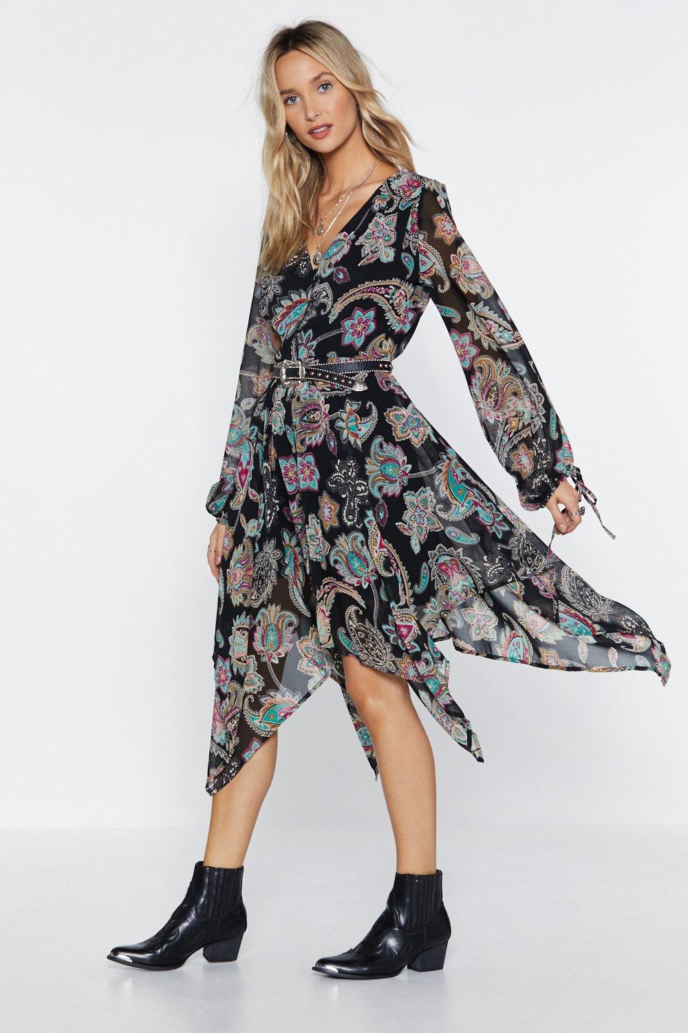 paisley dress