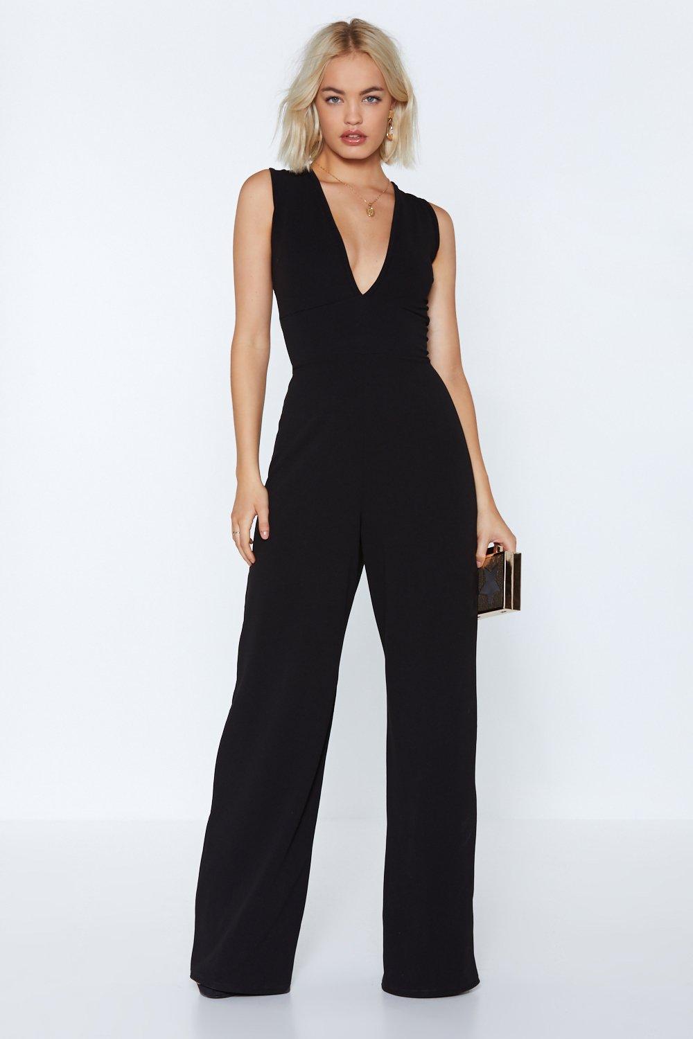 nasty gal black jumpsuit