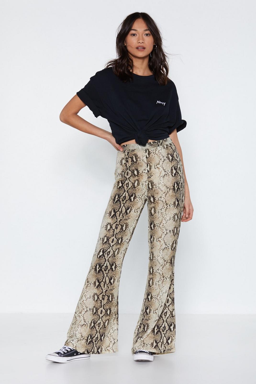 Snakebite Love Flare Pants image number 1