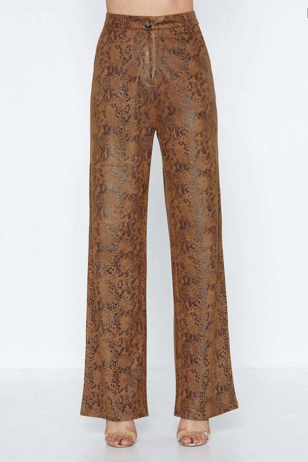 109 Snake a Piece of My Heart Wide-Leg Trousers image number 2