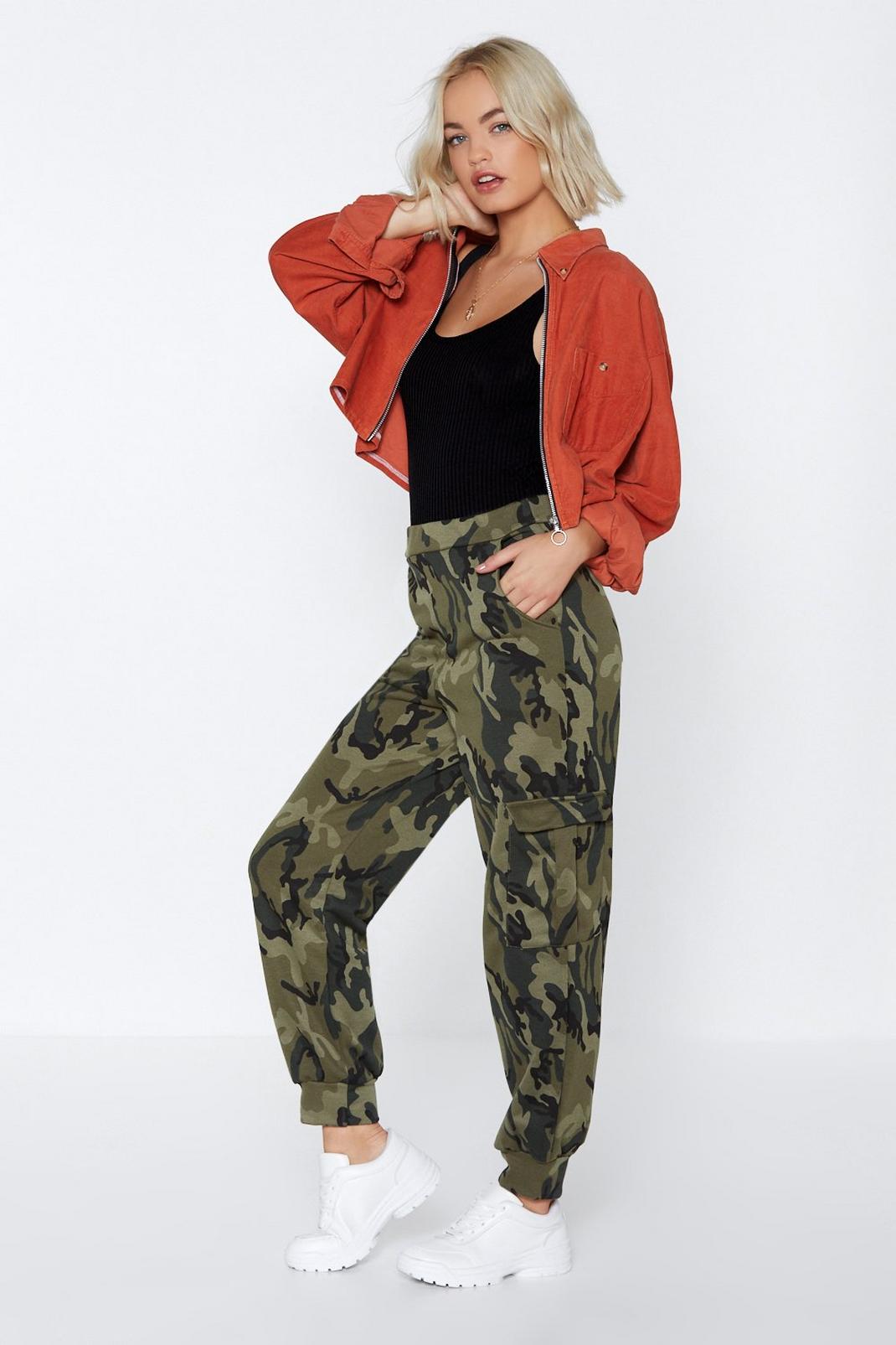 Don't Hide Away Camo Joggers image number 1