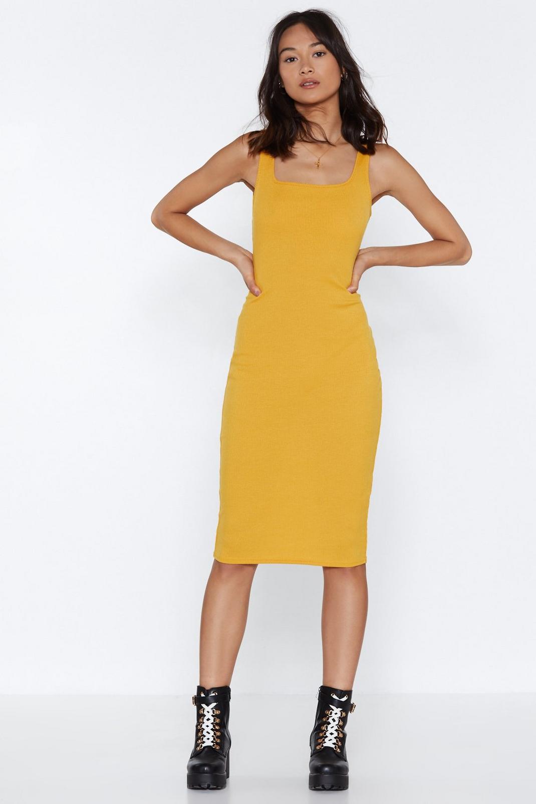 Tight Like That Ribbed Midi Dress image number 1