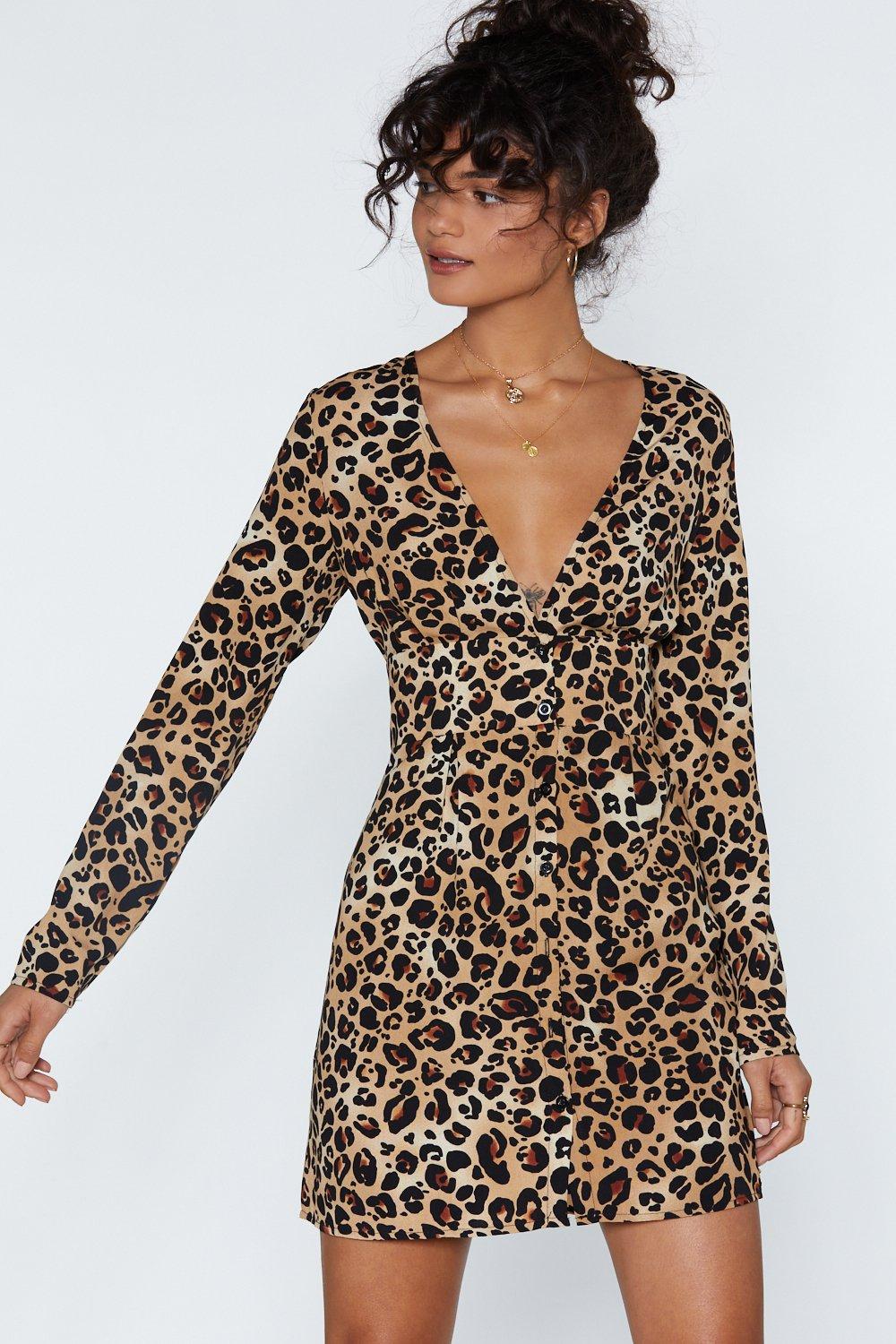 nasty gal leopard print dress