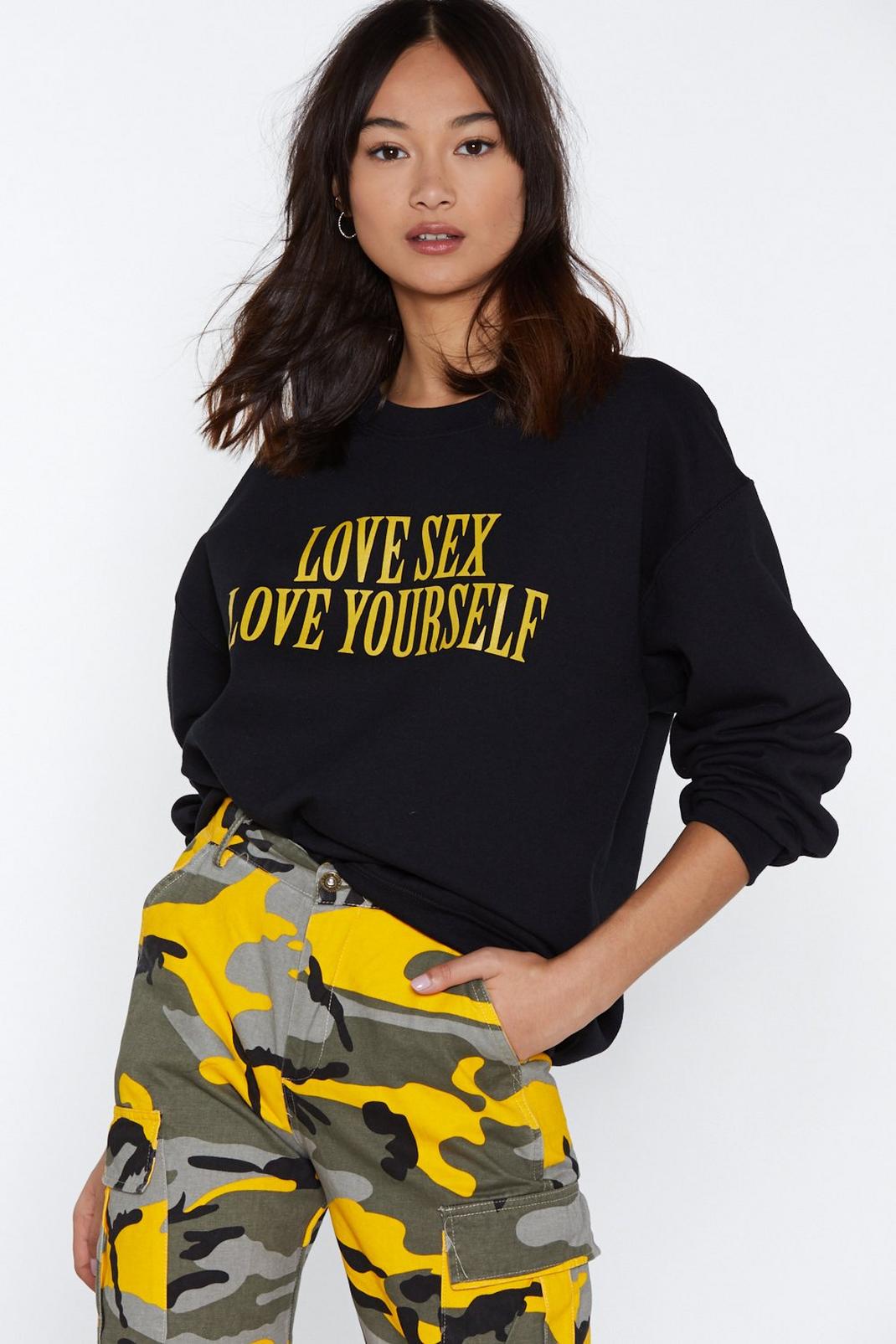 MTV Staying Alive Love Sex Love Yourself Sweatshirt image number 1