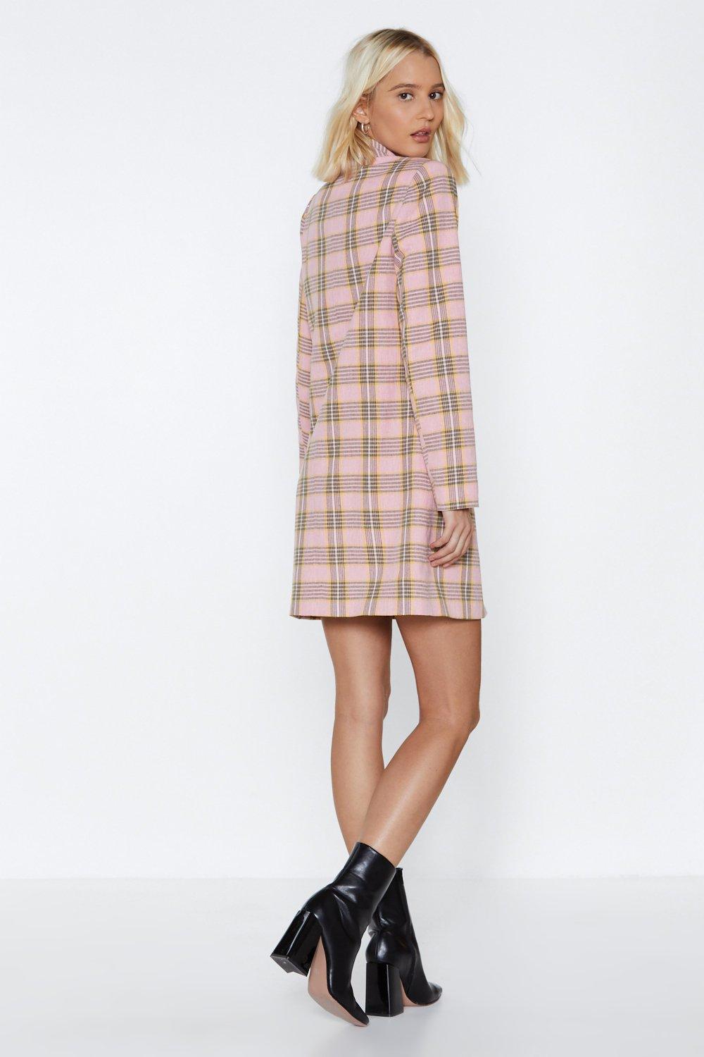 Nasty gal plaid clearance dress