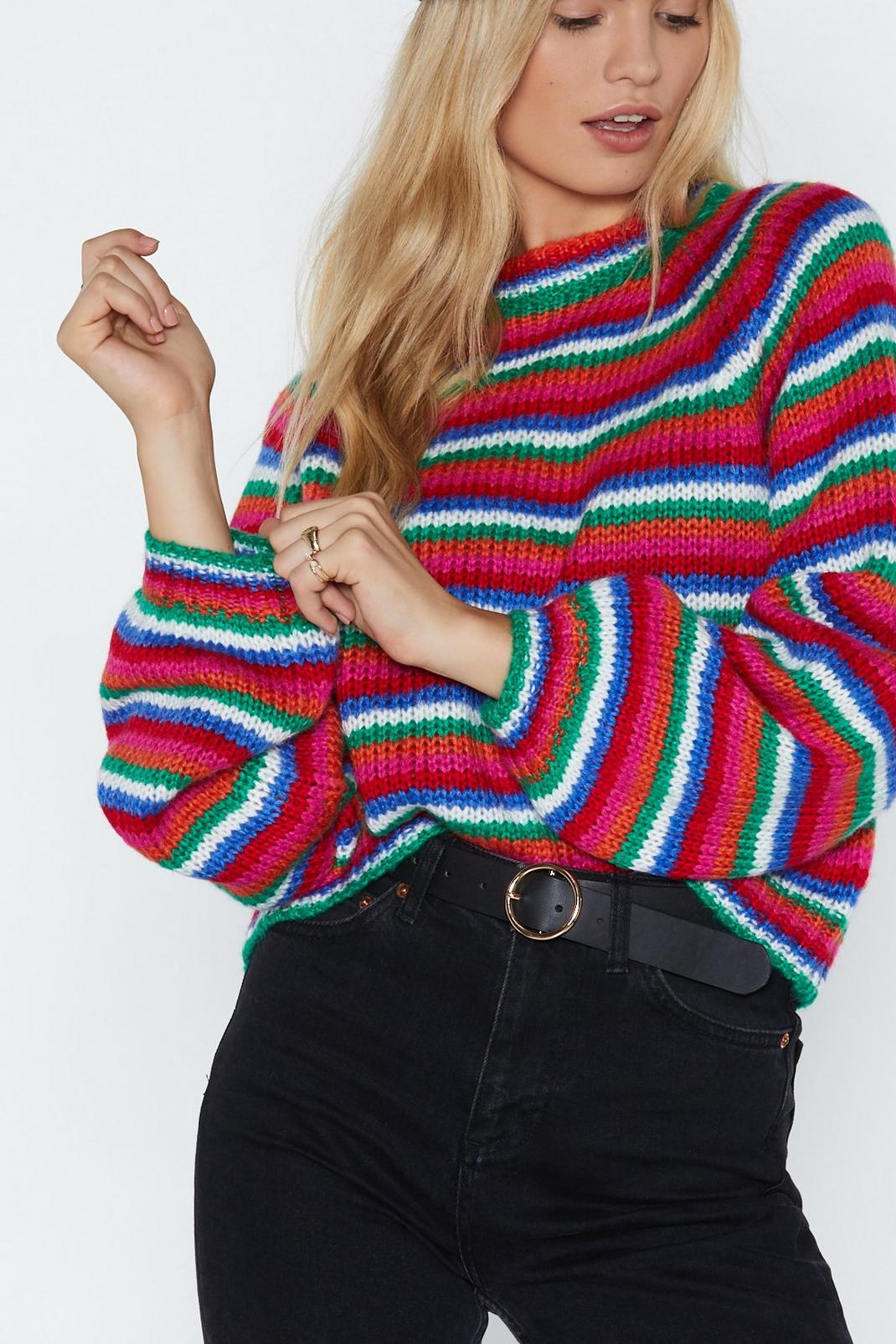 Color Me Happy Chunky Knit Sweater image number 1