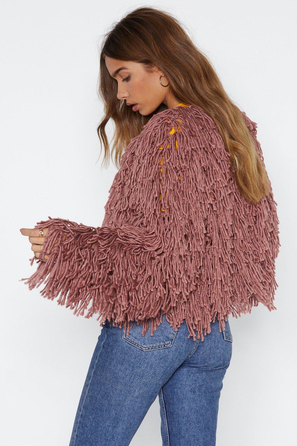 Bad romance hot sale shaggy cardigan