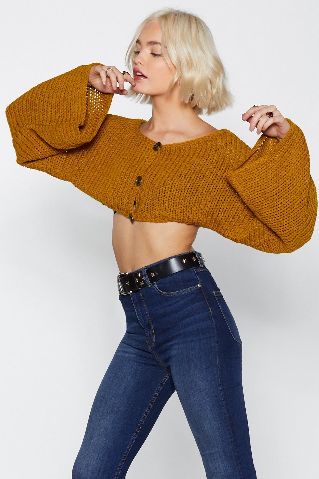 You'll Get the Hang of Knit Cropped Cardigan image number 1