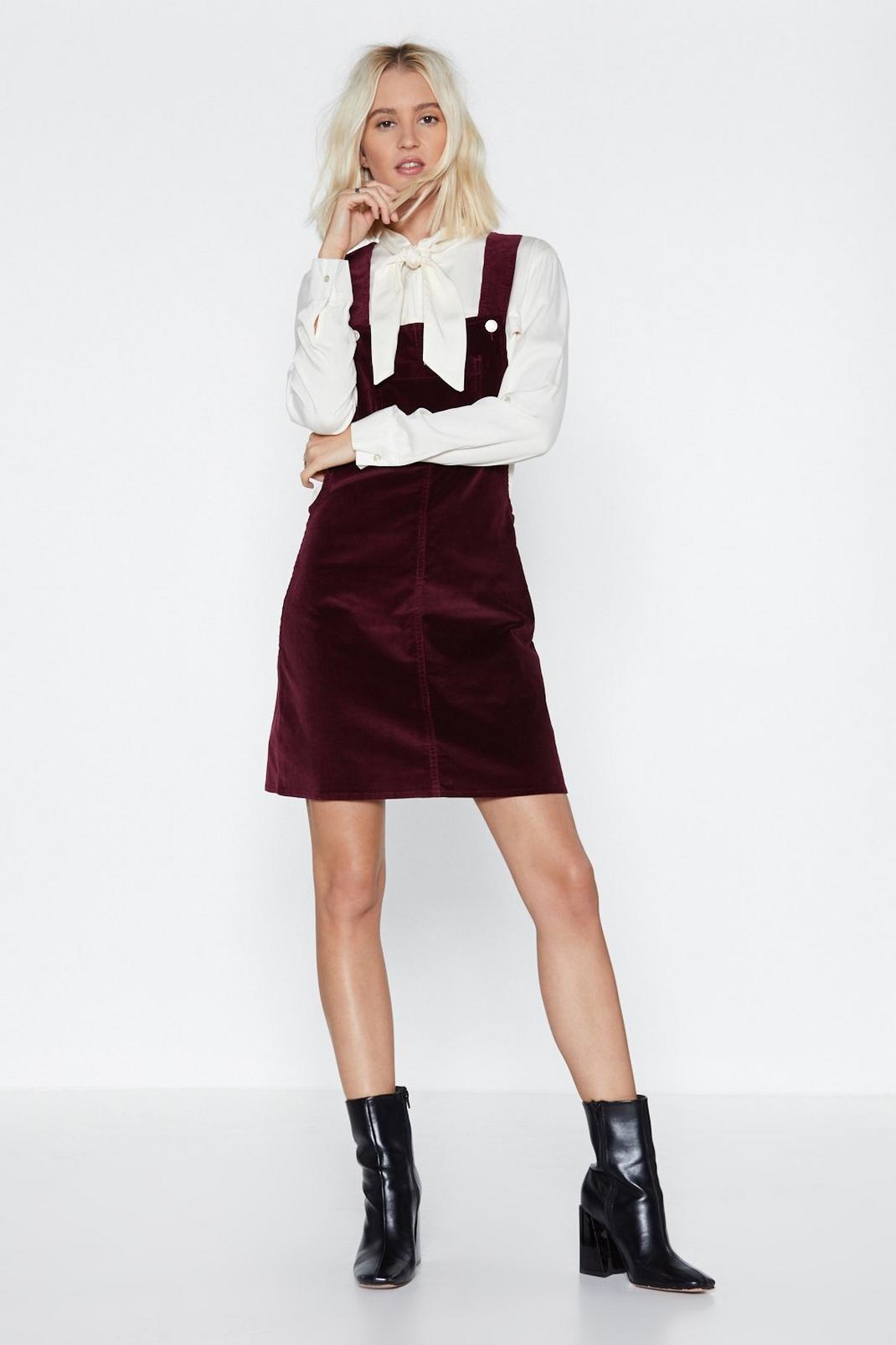 Set the Re-cord Straight Pinafore Dress image number 1