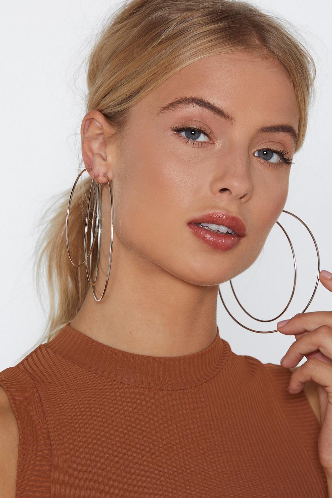 What's With All the Hoop-la Earring Set image number 1