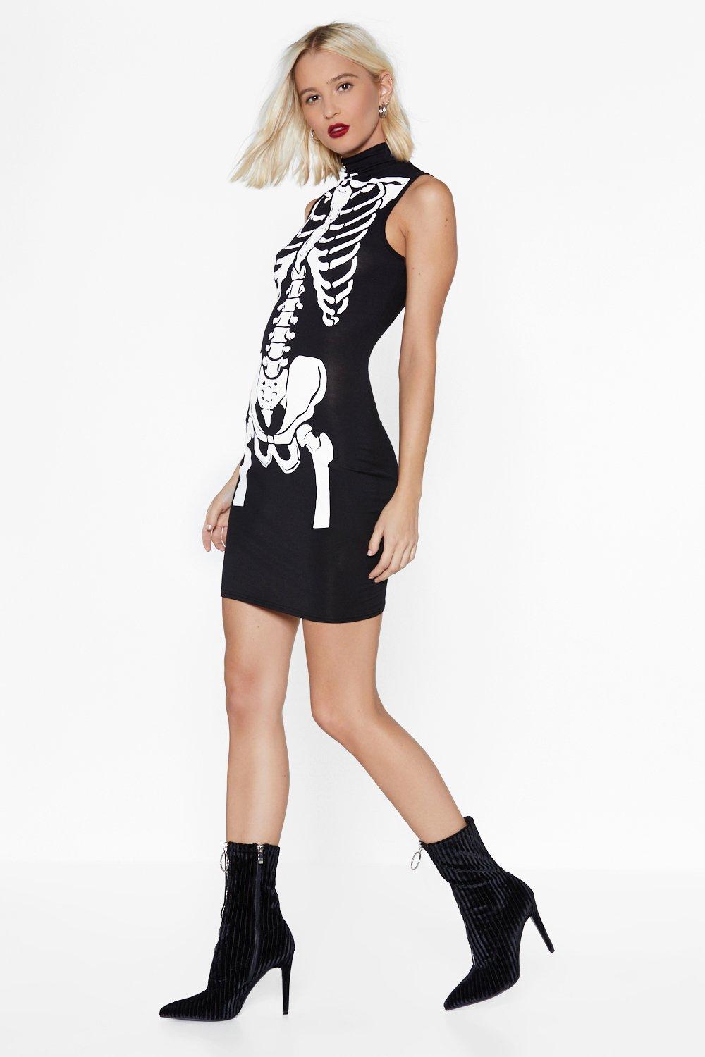 Missguided best sale skeleton dress