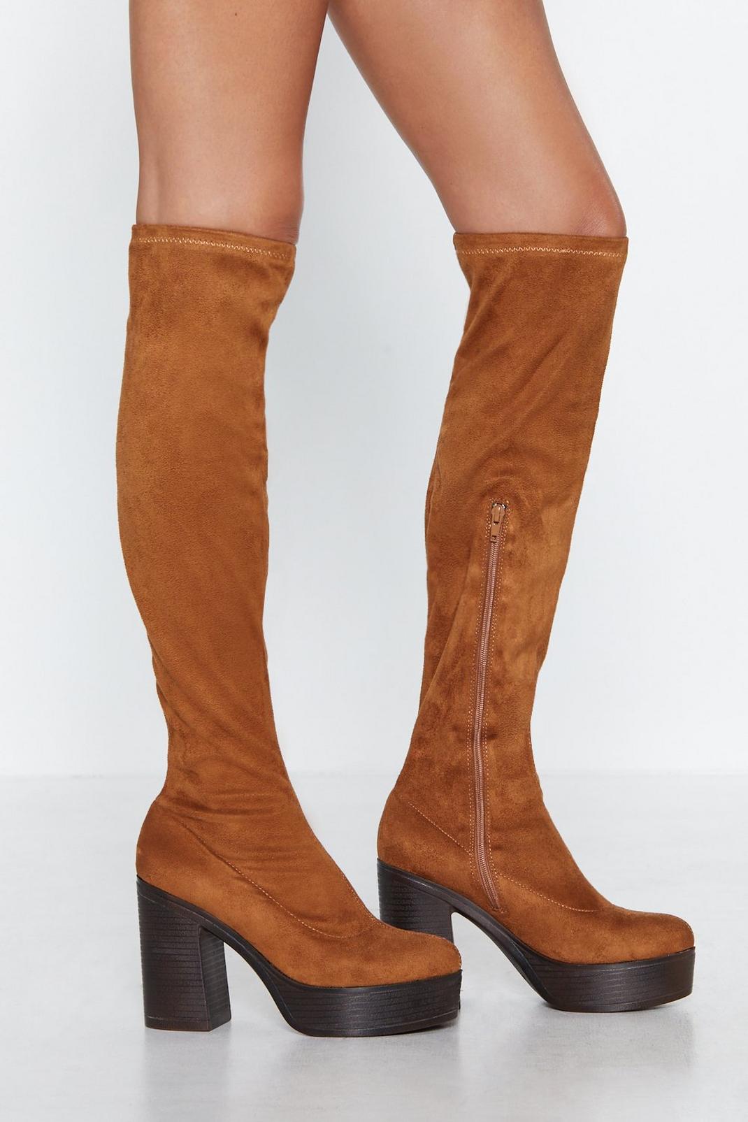 You're Bringing Sixties Back Knee-High Boot image number 1