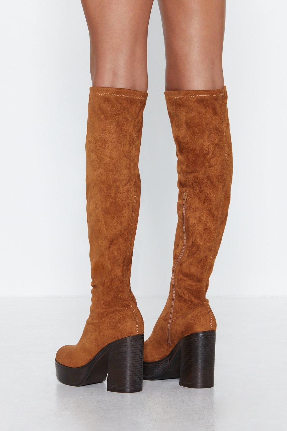 60s knee shop high boots