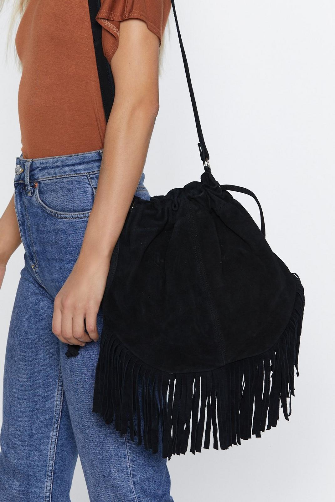 Want Can You Be Suede Bucket Bag image number 1