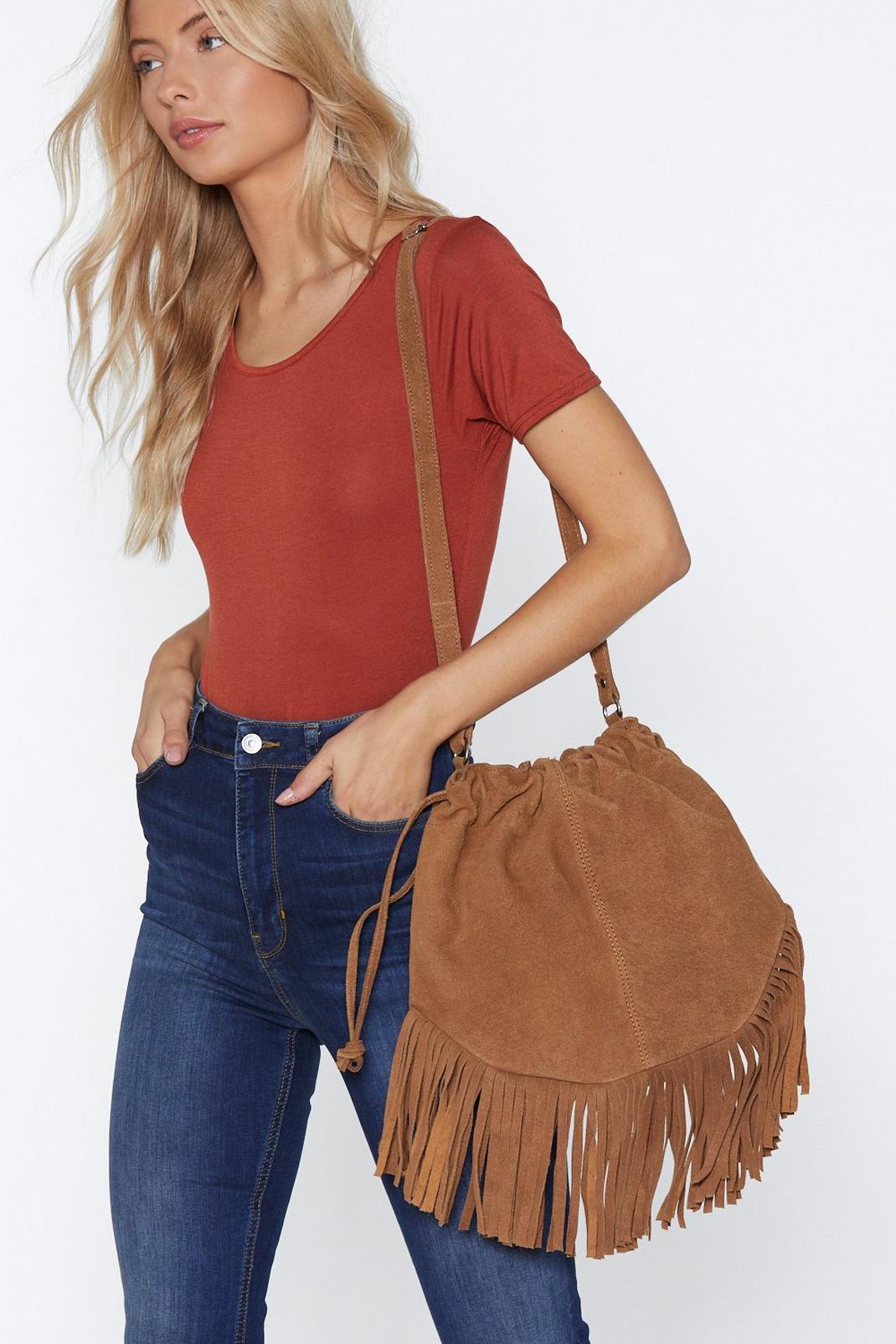 WANT Can You Be Suede Bucket Bag image number 1