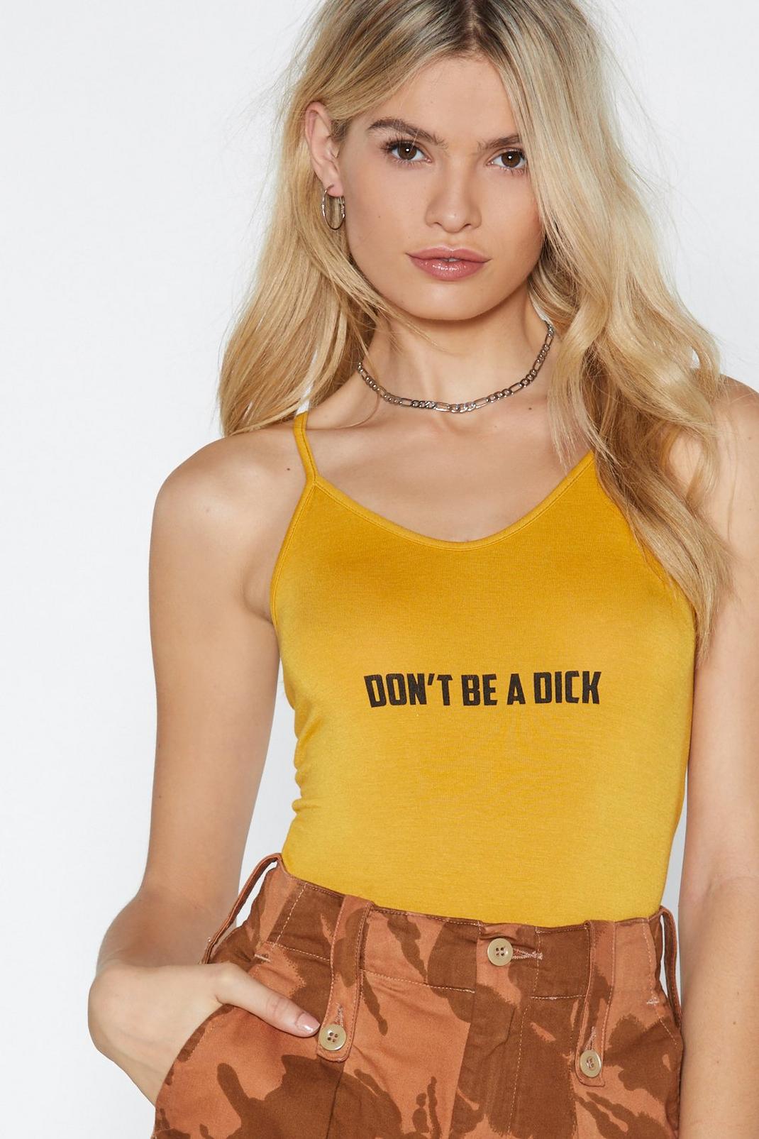 Don't Be a Dick Bodysuit image number 1