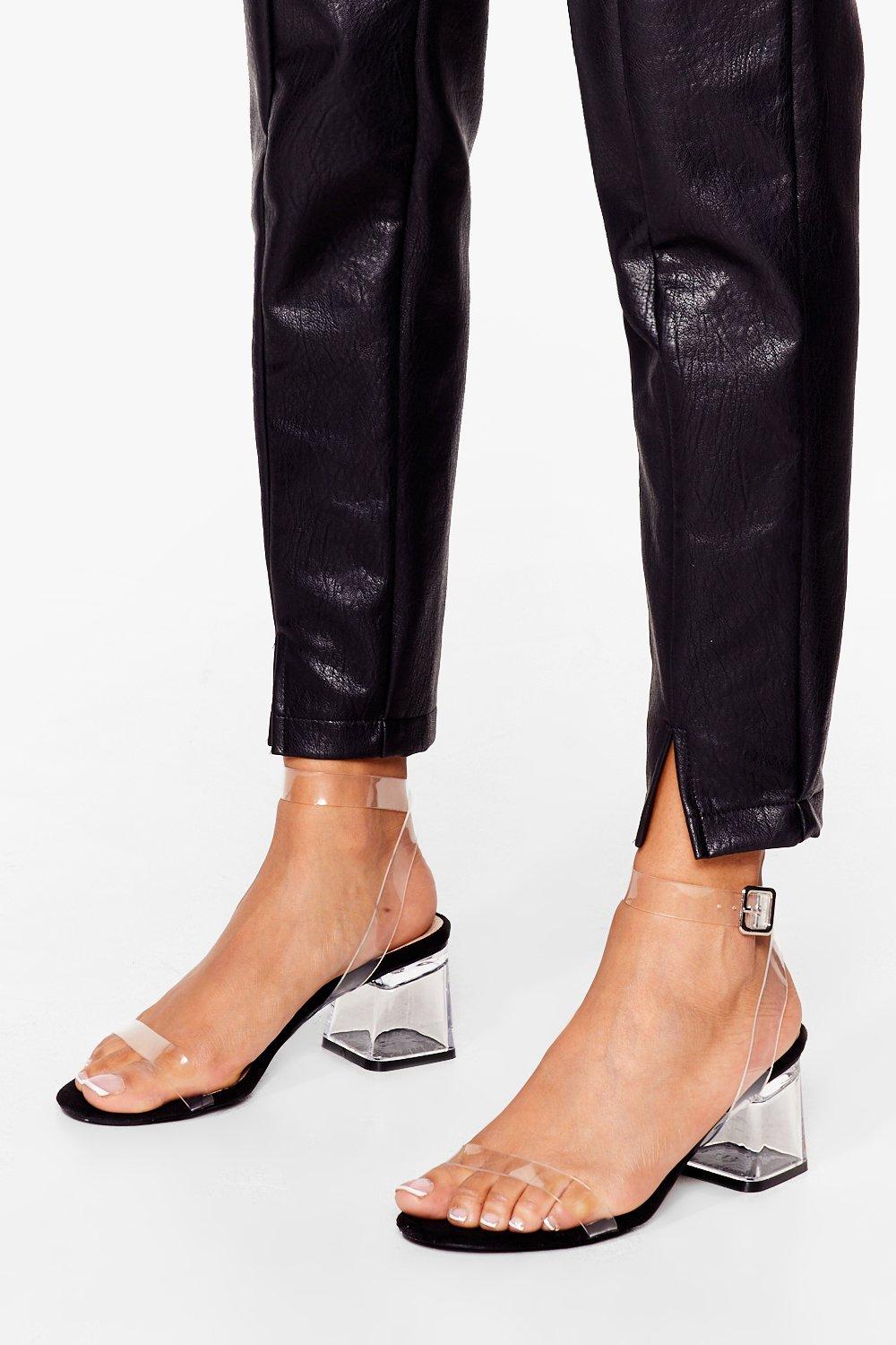 nasty gal clear shoes