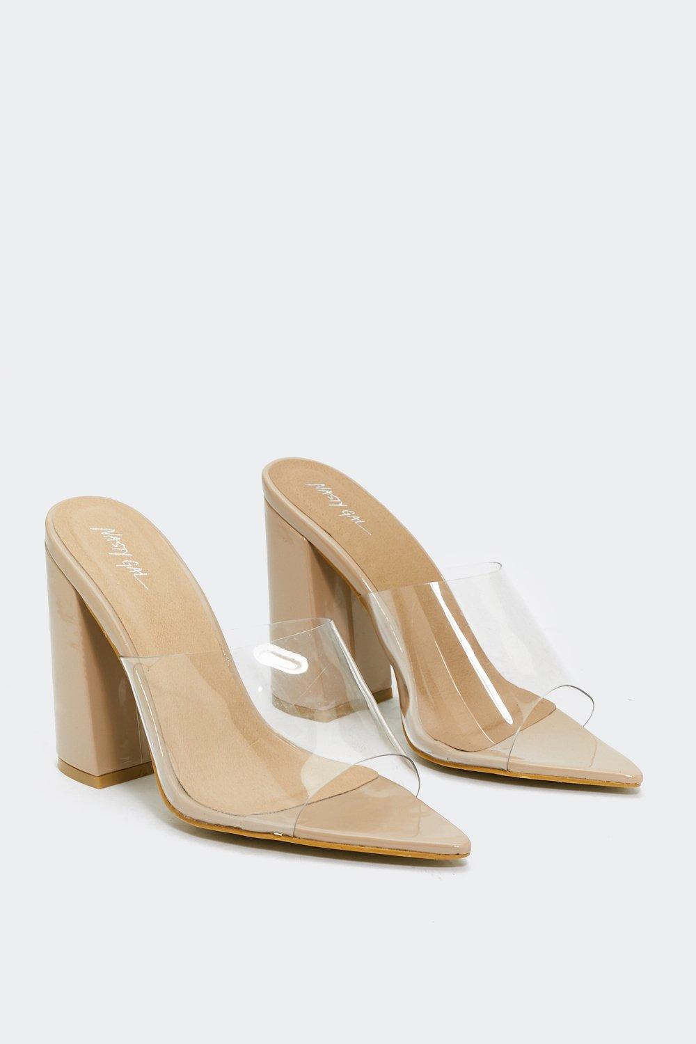 Nasty gal clear on sale shoes