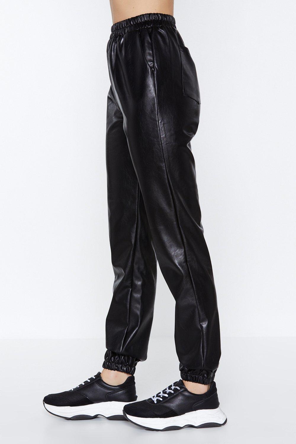 Saturday Night Faux Leather Pants