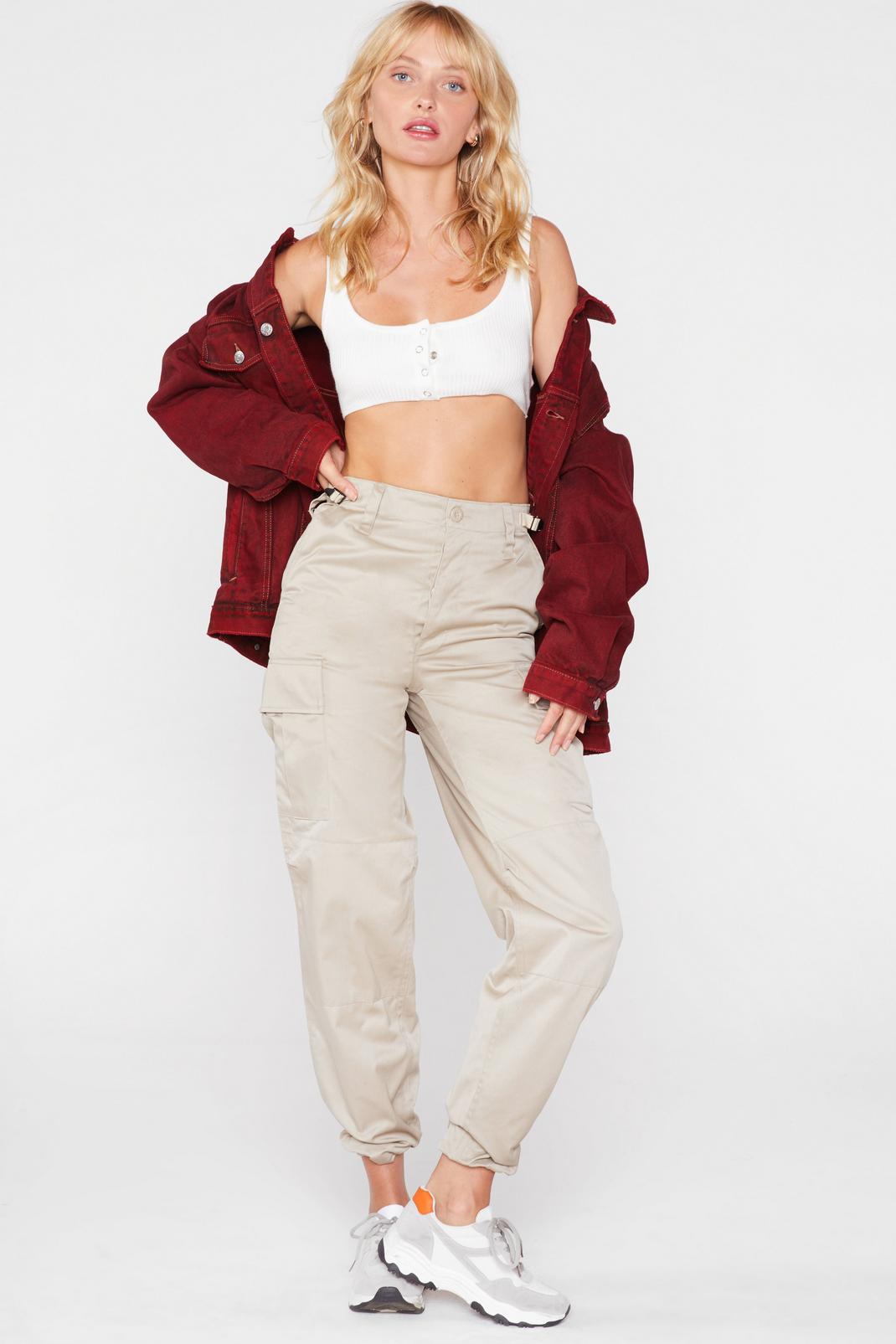 Vintage High Waisted Relaxed Utility Pants image number 1