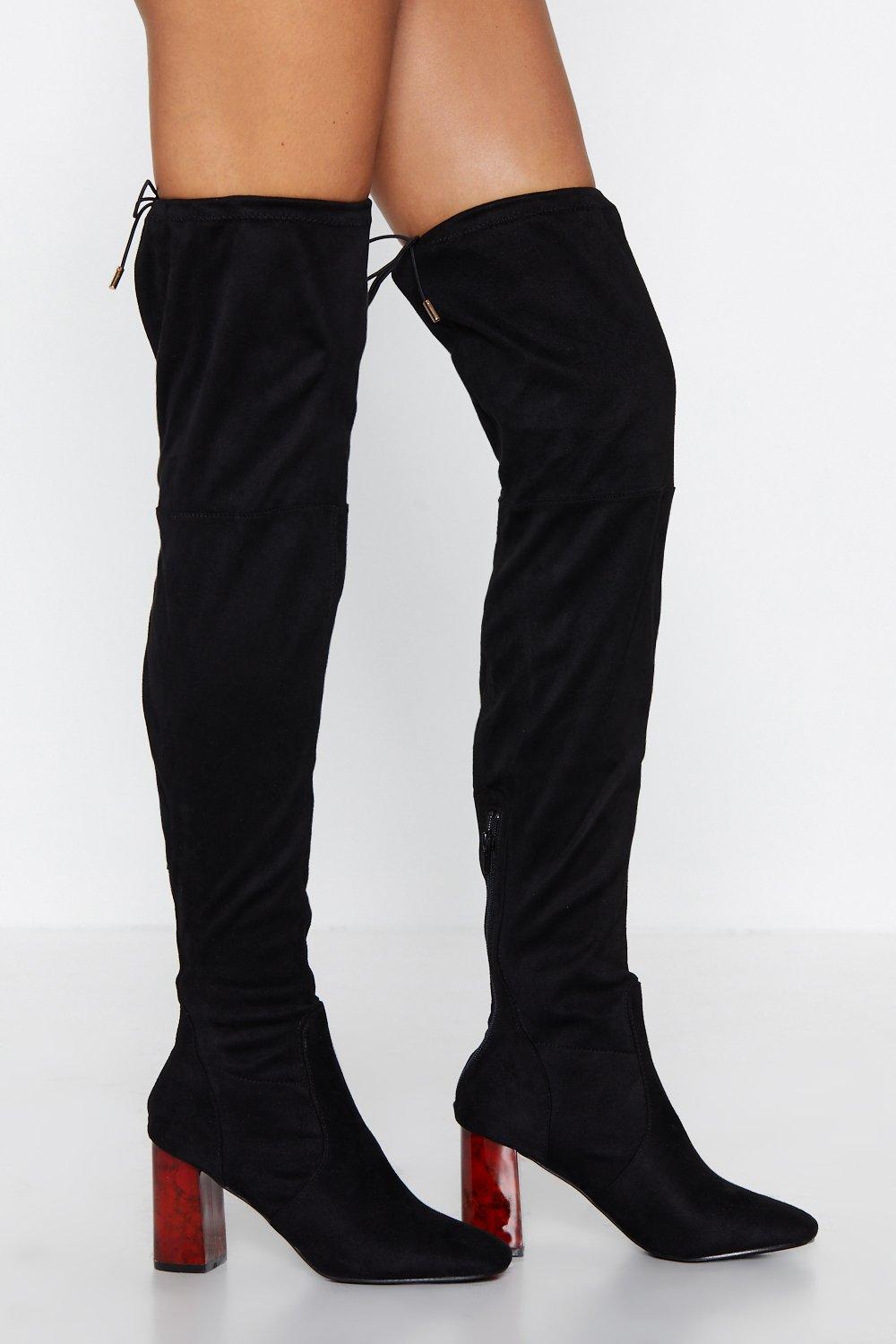 adjustable thigh high boots