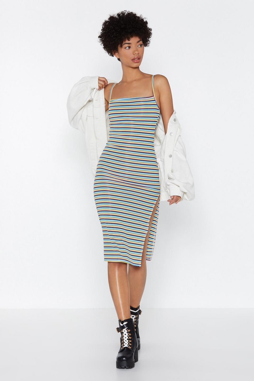 Stripe For the Picking Midi Dress image number 1