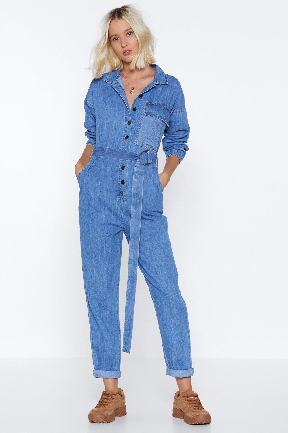 light denim jumpsuit