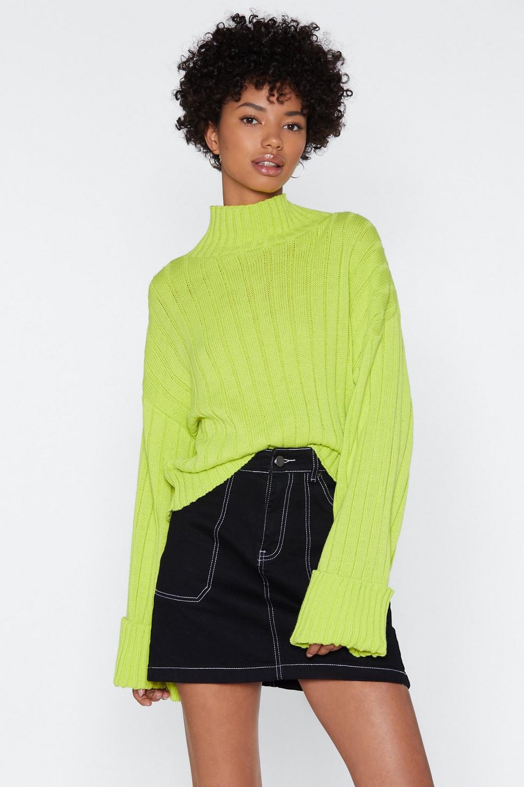 Let's Turn Up Neon Sweater image number 1
