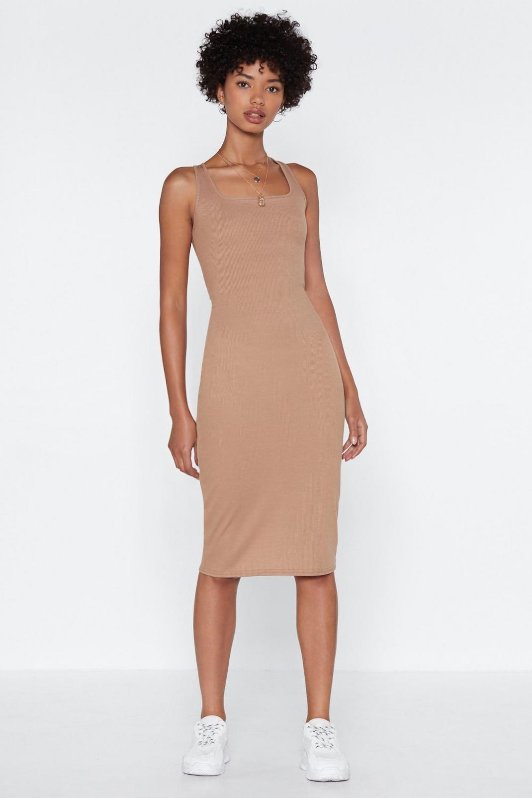 Tight Like That Ribbed Midi Dress image number 1