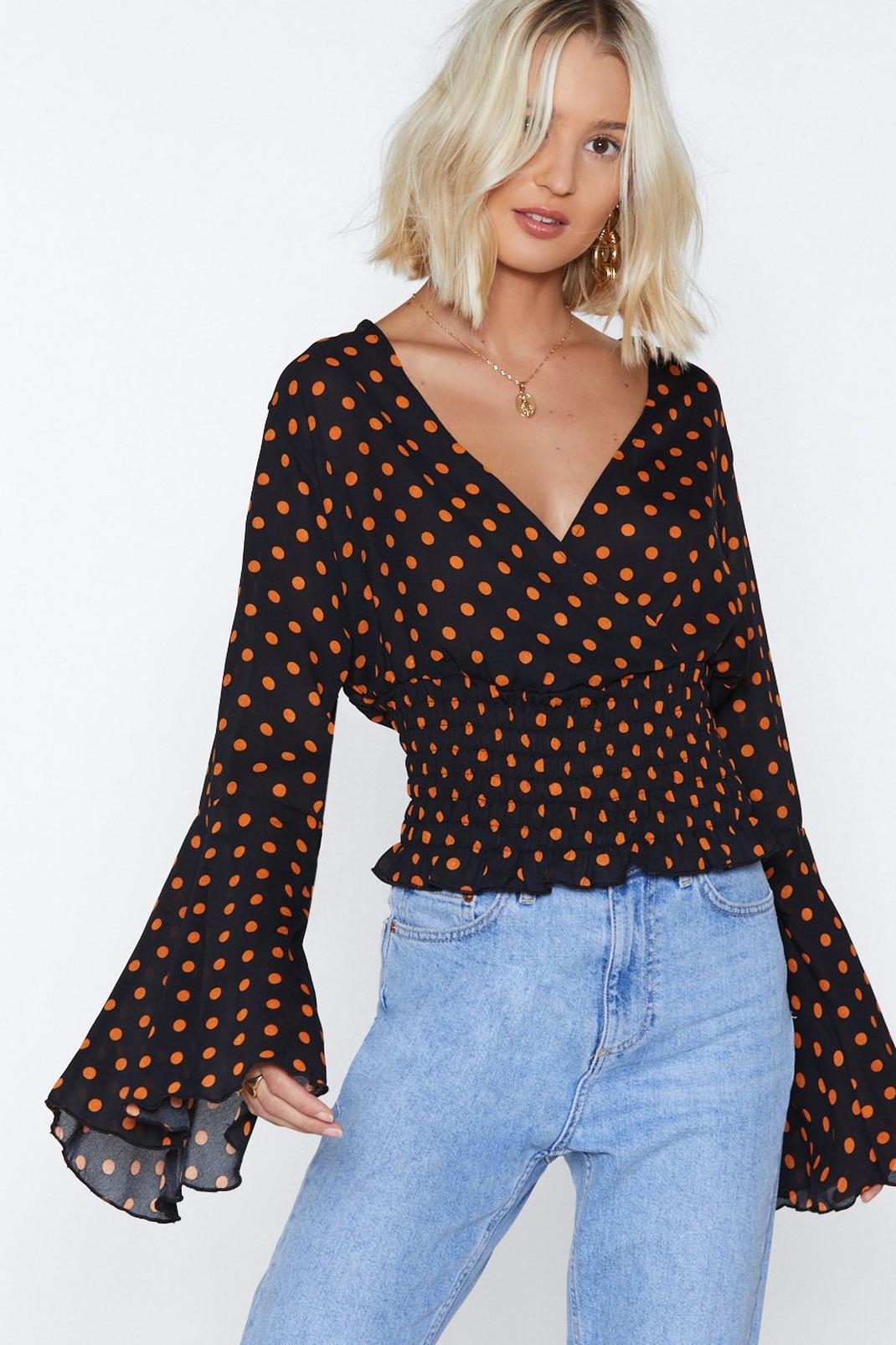 What's Love Dot to Do With It Polka Dot Top image number 1