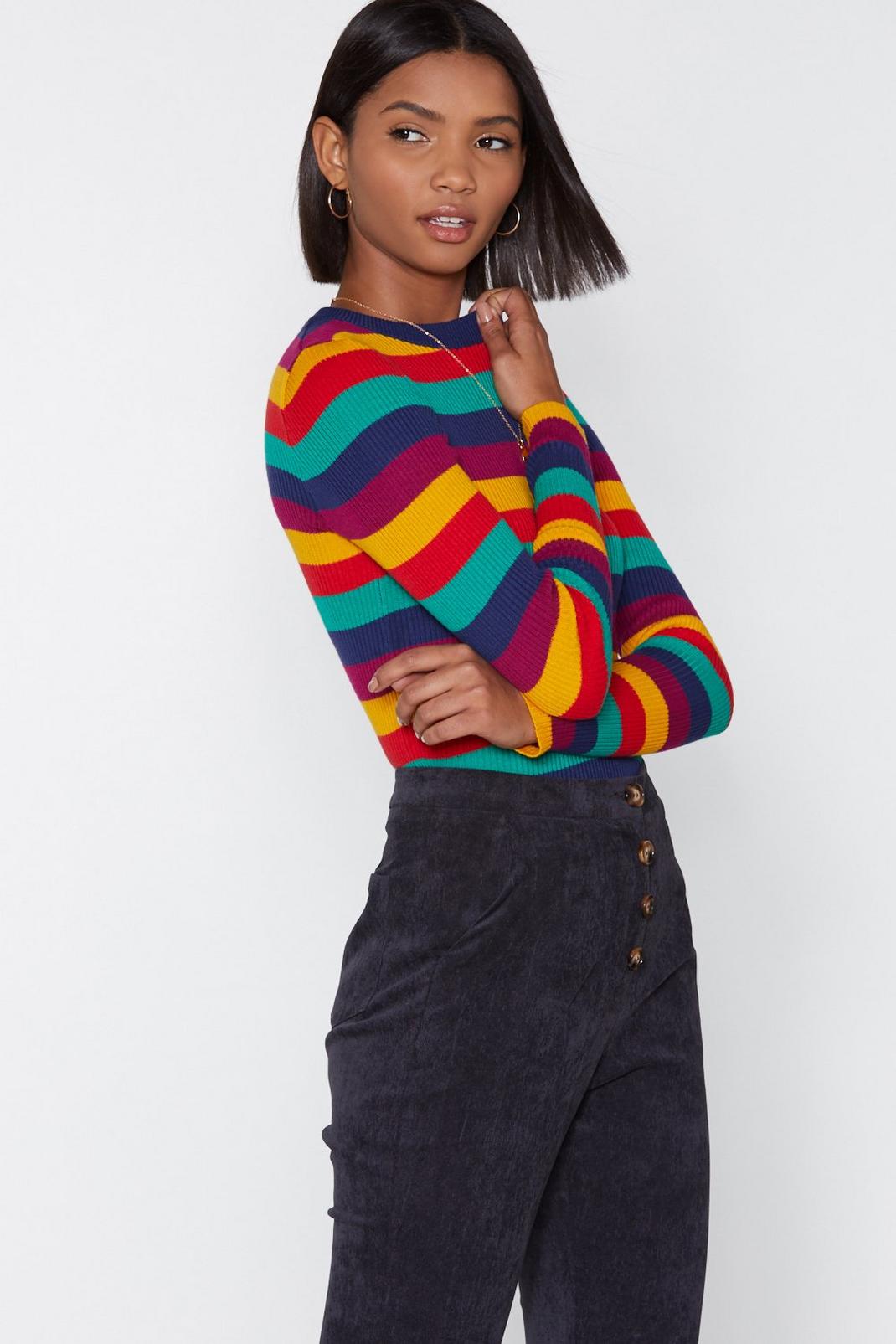 Bright Here Striped Sweater image number 1
